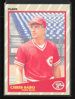 1989 Fleer SuperStars #35 Chris Sabo Cincinnati Reds - Image 1 of 2