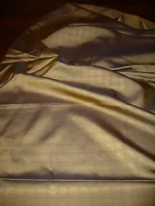Lovely patterned brown silk damask, 1 2/3 yards x 45" - Picture 1 of 4
