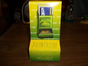 John Deere STREICHHOLZSCHACHTELHALTER KOLLEKTIV DEKOR ALTMODISCHES METALL NEU IM KARTON - Bild 1 von 5