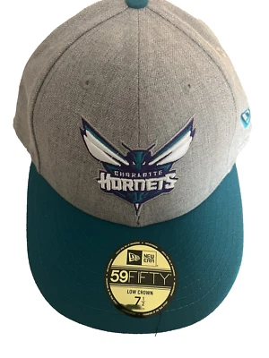 Charlotte Hornets New Era NBA Low Profile Authentic  59Fifty HAT  Size 7 1/2 NWT - Image 1 of 4