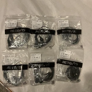 Retevis Wakie Talkie Earpieces- EAK001. C9003A-SET OF 6 - Picture 1 of 3