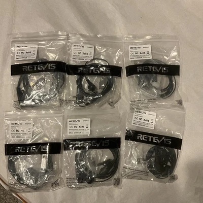 Retevis Wakie Talkie Earpieces- EAK001. C9003A-SET OF 6 - Image 1 of 3