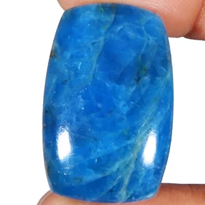 46.75 CT APATITE Cabochon Natural Cushion Shape Apatite Gemstone 19x30x6 mm C-47 - Picture 1 of 3