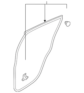 Genuine Mitsubishi Door Weather-Strip 5755A250 - Picture 1 of 2