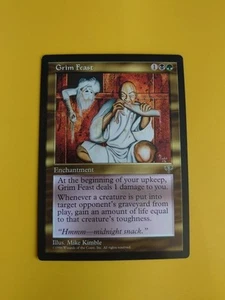 Grim Feast. Enchantment Mirage. Old Vintage. Magic the Gathering Card. - Picture 1 of 5