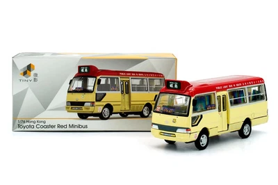 Tiny City 08 Die-cast Model Car - Toyota Coaster Red Mini Bus (XR2388) - Image 1 of 4