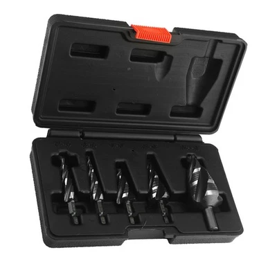 5* New Step Drill Bit Set 4-Flute Taper Hole Expansion Cutter 3/16"-1-3/8" - Image 1 of 4