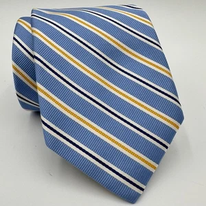 NWT Robert Talbott Best Of Class Neck Tie Mens Striped Blue Silk USA Academia - Picture 1 of 7