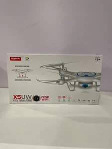 Syma X5UW Wi-Fi FPV 2.4Hgz RC Drone Quadcopter with 720p HD Camera Flight Plan - Picture 1 of 2