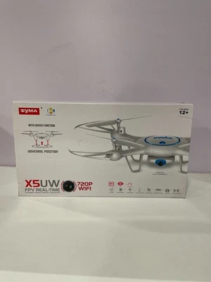 Syma X5UW Wi-Fi FPV 2.4Hgz RC Drone Quadcopter with 720p HD Camera Flight Plan - Image 1 of 2