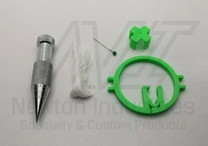 Precision Engineering Easy Adjust Plumb Bob Kit - Acciaio 4,25 once + Corda 15 piedi - Foto 1 di 6