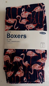 Old Navy Boxershorts 100 % gewebte Baumwolle mehrfarbig Flamingos Größe Small - Bild 1 von 3
