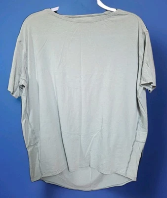 Lululemon Back In Action Short Sleeve Blue Green Size 10 - Image 1 of 4