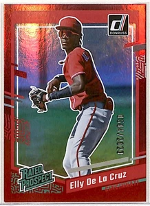 2023 Donruss Holo Red Elly De La Cruz RC 0504/2023 Cincinnati Reds #57 - Picture 1 of 2