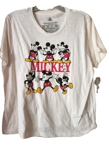 Disney Store Mickey Mouse Camiseta Blanca Damas Grande Nueva con Etiquetas - Imagen 1 de 2