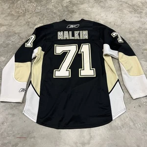 #71 Maglia Evgeni MALKIN Pittsburgh Penguins Replica REEBOK Taglia Uomo Large - Foto 1 di 9