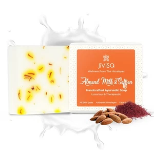 Jivisa Mandel Milch Und Safran Seife Für Alle Hauttypen 100g - Bild 1 von 8