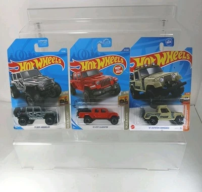 批量 3 件 风火轮 '17 吉普牧马人 '20 吉普角斗士 '67 吉普车突击队  — 第 1/4 张图片