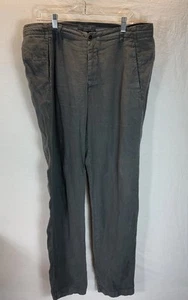 Transit Uomo Uomo Grigio 100% Lino Made in Italy Taglia XL Resort Lusso - Foto 1 di 9