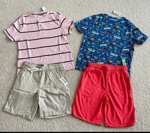 Bundle NWT boys shortsleeves and shorts Old Navy Gap M - Picture 1 of 7