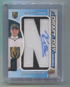 2018-19 SP Game Used ERIK BRANNSTROM Autograph Draft Day Patch N Rookie #d/35 - Picture 1 of 1