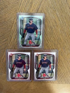 (3) 2023 Bowman Chrome Prospects 1st Roman Anthony Lot Lunar Glow Refractor HOT! - Picture 1 of 1
