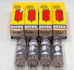 Valvo EL84 6BQ5 Tubos de Vacío 4 Tubos 2 Pares Usado Quad Juego Emparejado - Imagen 1 de 10