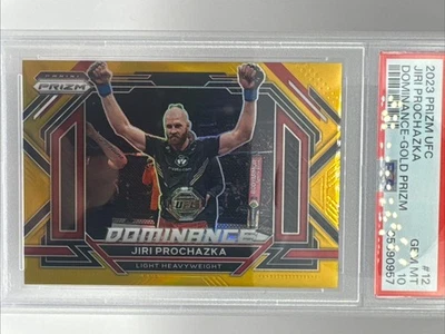 Jiri Prochazka 2023 Gold Dominance 1/10 PSA-10 UFC-S-309 - Image 1 of 2