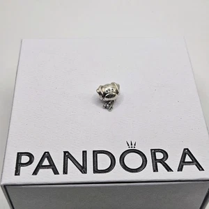 Genuine Pandora Pet Dog Pave Bone Dangle Charm ALE 925 792254C01 - Picture 1 of 3