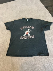 Vintage 2004 The Simpsons Live Large Rock Hard Homer Simpson Guitar Shirt XL - Bild 1 von 4
