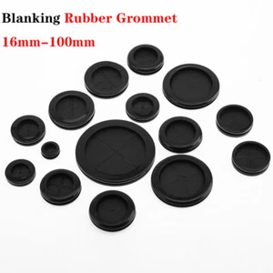 Blanking Rubber Grommet Round Blind Double-sided Protective Coil Dia 12mm-130mm - Picture 1 of 8