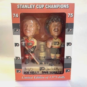 Philadelphia Flyers Dave the Hammer Schultz /Bob the Hound Kelly Bobblehead #888 - Picture 1 of 9