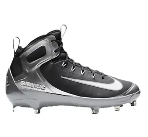 NIKE ALPHA HUARACE ELITE TACCHETTI DA BASEBALL METALLO NERO GRIGIO LUPO 923428010 UOMO 13 - Foto 1 di 3