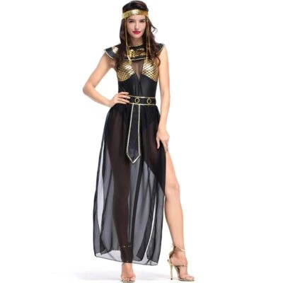 Sexy Golden Egypt Egyptian Queen Cleopatra Costume Women Adult Fancy Party Dress - Image 1 of 4