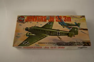 Airfix Junkers Ju 52/3m (J2R) modellino aereo (JSF6) 1:72 kit plastica seconda guerra mondiale Trimot - Foto 1 di 13
