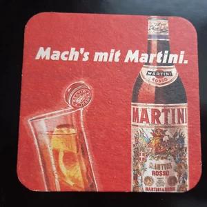alter Bierdeckel Reklame Getränk Martini Rosso Italien Italy - Bild 1 von 2