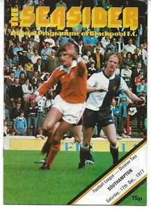 Football Programme BLACKPOOL v SOUTHAMPTON Dec 1977 - Picture 1 of 1