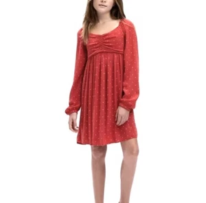 Gap Kids Ruched Print Dress Ted Hearts NWT! - Picture 1 of 6