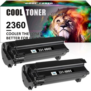 2pk 2360 Toner Cartridge for Dell B2360D B2360DN B3460DN B3465dn B3465dnf M11XH - Picture 1 of 20