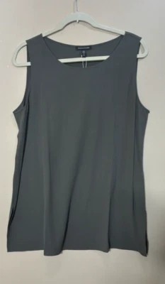 Túnica de seda cuello ballet crepé georgette seda tumba Eileen Fisher nueva con etiquetas $218 M Foto 1 de 4