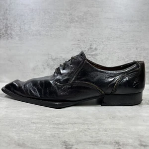 John Fluevog Cooper Swordfish Reißverschluss spitz zulaufende Schuhe - Herrengröße 12 - schwarz - Bild 1 von 11