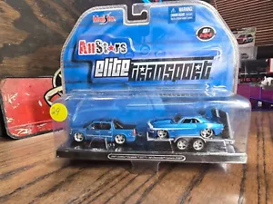 Maisto All Stars Elite Transport 07 Cadillac Escalade EXT/68 Chevy Camaro Z/28 - Imagen 1 de 4