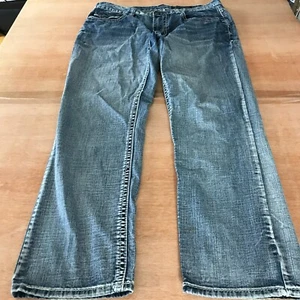 TK Axel Treadwell Relaxed Straight Jeans Herren W36 L32 Blau Mid Rise Medium Wash - Bild 1 von 13