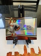 2012 Bowman Platinum Auto Prospects Trevor Bauer #AP-TB Rookie Auto RC 🔥👀