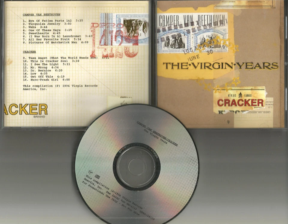 CRAER & CAMPER VAN BEETHOVEN 16TRX Ограниченный 1994 КАРЬЕРНЫЙ СЭМПЛЕР ПРОМО DJ CD  - Изображение 1 из 1