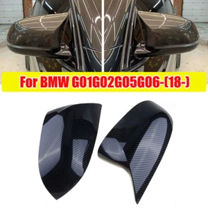 Tapa de cubierta de espejo retrovisor de fibra de carbono estilo M para BMW X3 X4 X5 X6 X7 G01 G02 G03 G05/G06 - Imagen 1 de 8