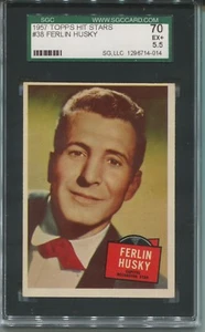 1957 Topps Hit Stars #38 Ferlin Husky  Sgc 5.5 - Picture 1 of 1