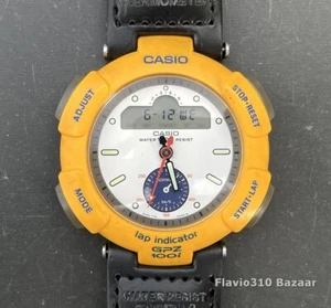 Very Rare 1991 CASIO GPZ-100i (731) Japan C Lap Indicator Tachymeter 43mm Watch - Picture 1 of 8