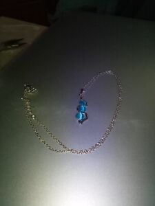 Blue Crystal Tibetan Silver Necklace