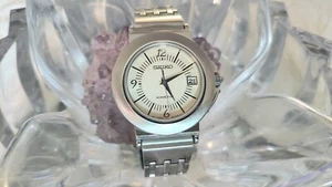 Raro Reloj Pulsera Seiko Kinetic 6 Joyas Automático 5M42-0G49 Acero Inoxidable - Imagen 1 de 10
